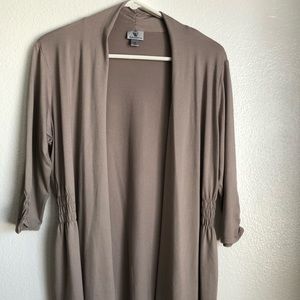 Half-sleeve, Khaki Cardigan, Silky Smooth